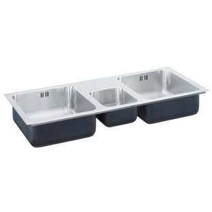 Triple Kitchen Sinks You Ll Love In 2019 Wayfair 43 L X 22 W Triple Bowl Drop In Kitchen Sink