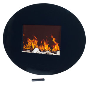 Oval Wall Mount Electric Fireplace by Northwest