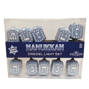 Hanukkah Dreidel 10 Light String Lighting