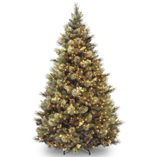 Modern Christmas Tree Wayfair Green Pine Trees Artificial Christmas Tree With 650 Clear White Lights