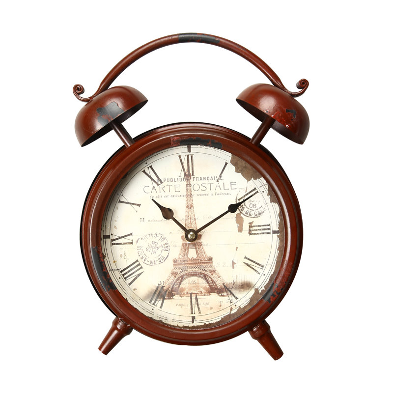 AdecoTrading VintageInspired Table Clock & Reviews Wayfair
