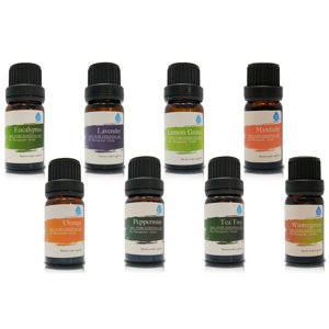 8 Piece 100% Pure Essential Aromatherapy Oils Gift Set