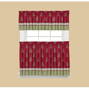 Hometown Holiday Tier Curtain (Set of 2)