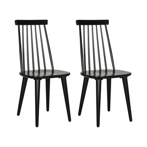2-tlg. Esszimmerstuhl-Set Atlantic aus Massivholz von Safavieh