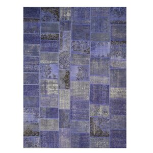 Hand-Knotted Purple Area Rug