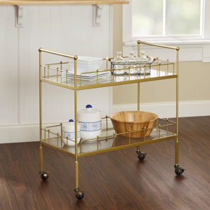 Vadnais 2-Tier Rectangular Bar Cart by..