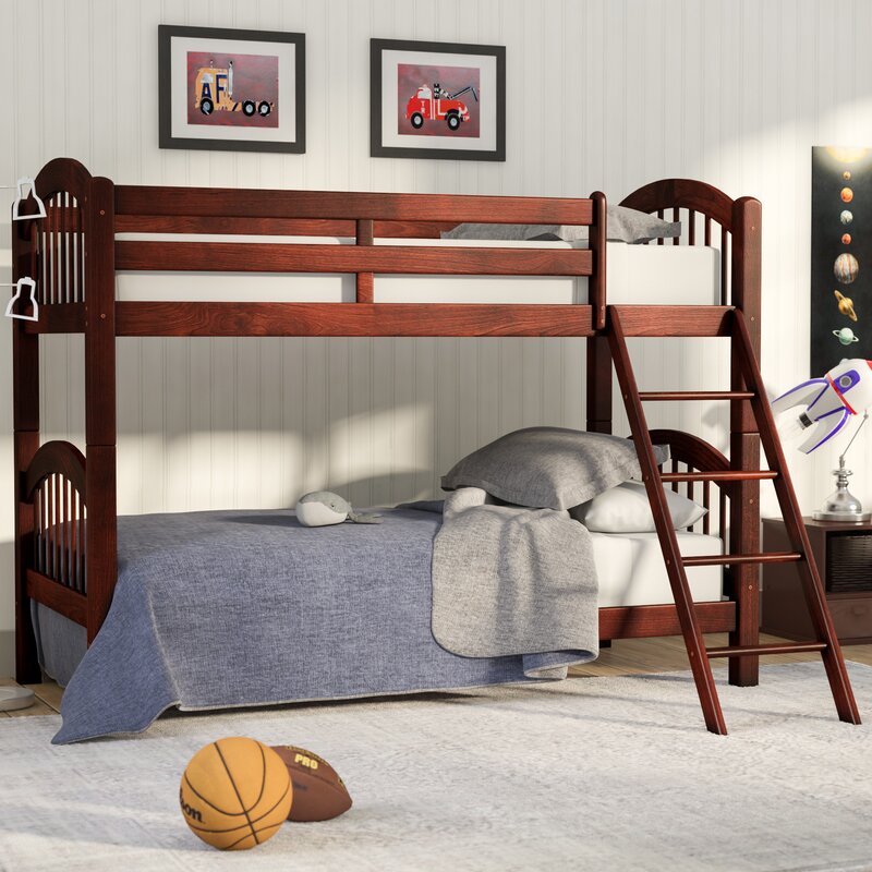 Viv + Rae Cassidy Arched Twin over Twin Bunk Bed & Reviews | Wayfair