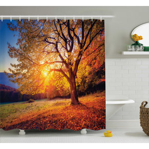 Fall Tree Decor Shower Curtain
