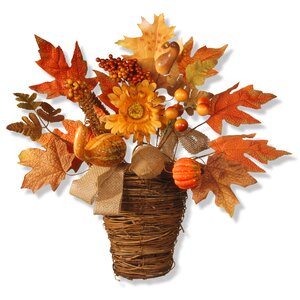 Harvest Maple Leaf Wall Basket