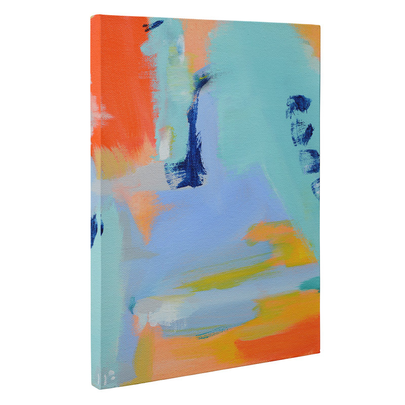 Tricks From Cali Painting On Canvas In Blue Orange Light Purple