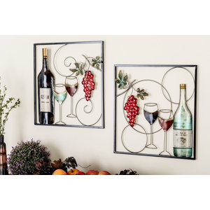 2 Piece Metal Wall Du00e9cor Set