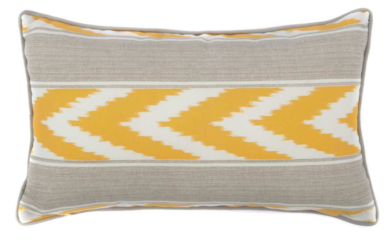 Jiti Ikat Stripe Outdoor Lumbar Pillow & Reviews Wayfair