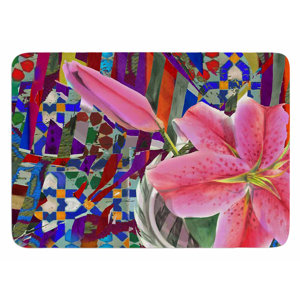 Lily Explosion by S. Seema Z Bath Mat