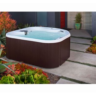 View Sierra Dlx 5 Person 22 Jet Plug and Play Hot Tub with Waterfall and