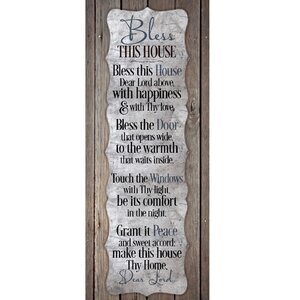 Bless This House New Horizons Textual Art Wood Plaque
