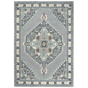 Genny Rustic Hand-Tufted Wool Gray Area Rug