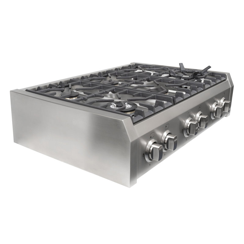 Cosmo 36" Gas Cooktop with 6 Burners and Removable Griddle & Reviews