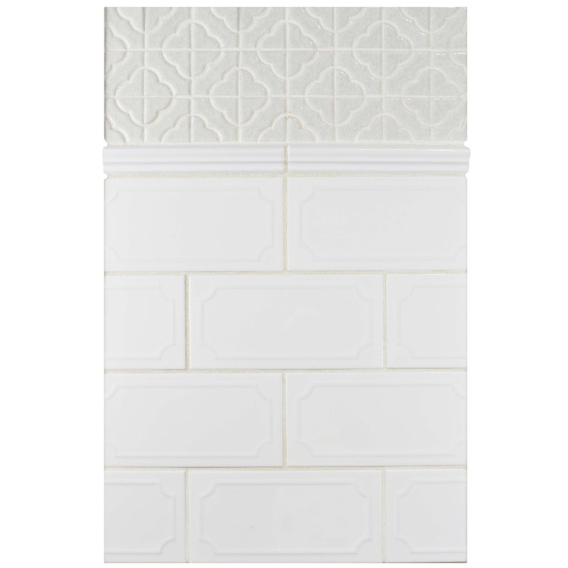 Elitetile Thira 4 X 8 Ceramic Subway Tile In Blanco Reviews Thira 4 X 8 Ceramic Subway Tile
