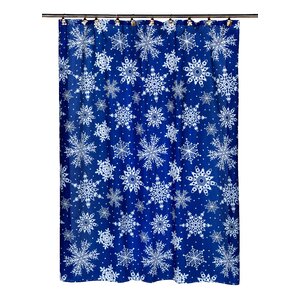 Snow Flakes Shower Curtain