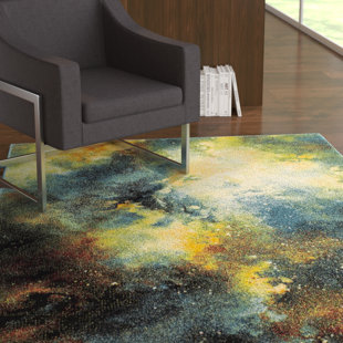 East Urban Home Area Rugs You Ll Love Wayfair Blue Yellow Area Rug