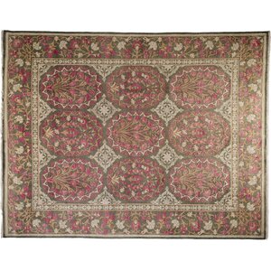 One-of-a-Kind Oushak Hand-Knotted Pink Area Rug