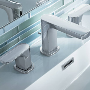 Rizon Widespread Bathroom Faucet Double Handle with Drain Assembly