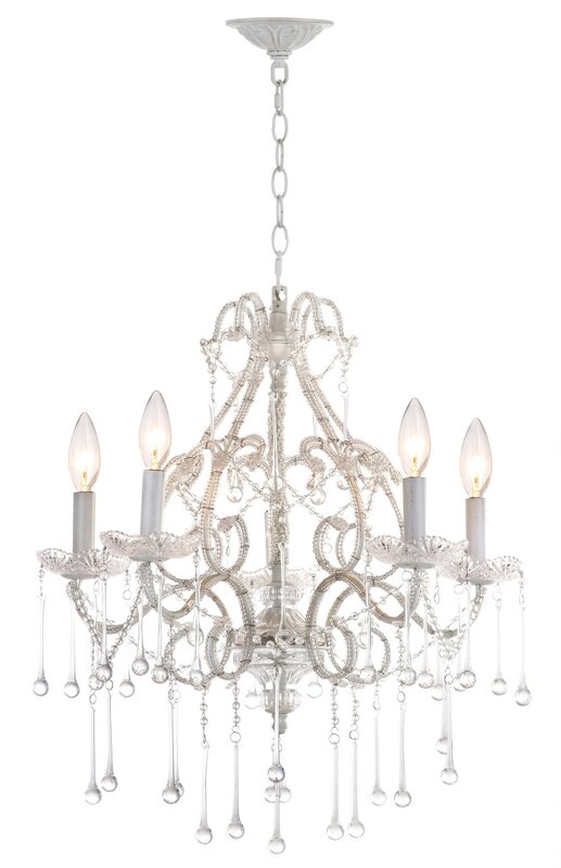 Temple 4-Light Crystal Chandelier & Reviews | Birch Lane