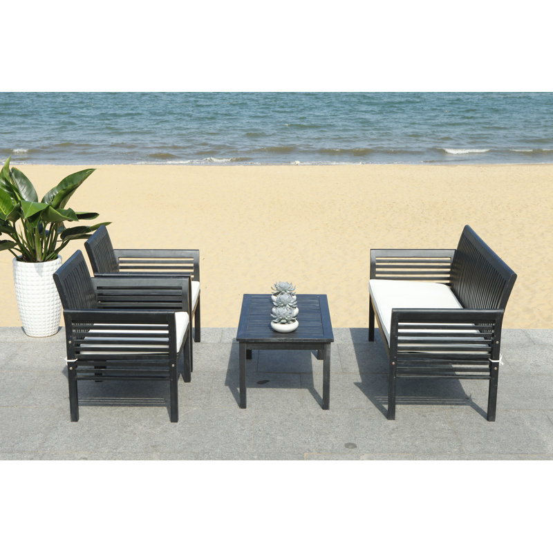 Bay Isle Home Behr Outdoor 4 Piece Sofa Seating Group With Cushions Behr Outdoor 4 Piece Sofa Seating Group With Cushions