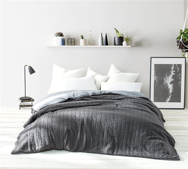 17 Stories Fitz Cable Knit Comforter Reviews Wayfair
