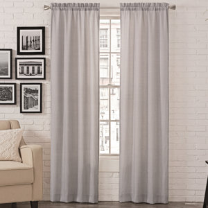 Charlayne Modern Solid Room Darkening Rod Pocket Curtain Panels (Set of 2)