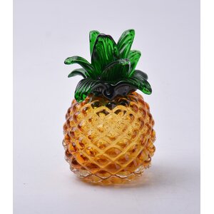 Gisla Glass Pineapple Sculpture