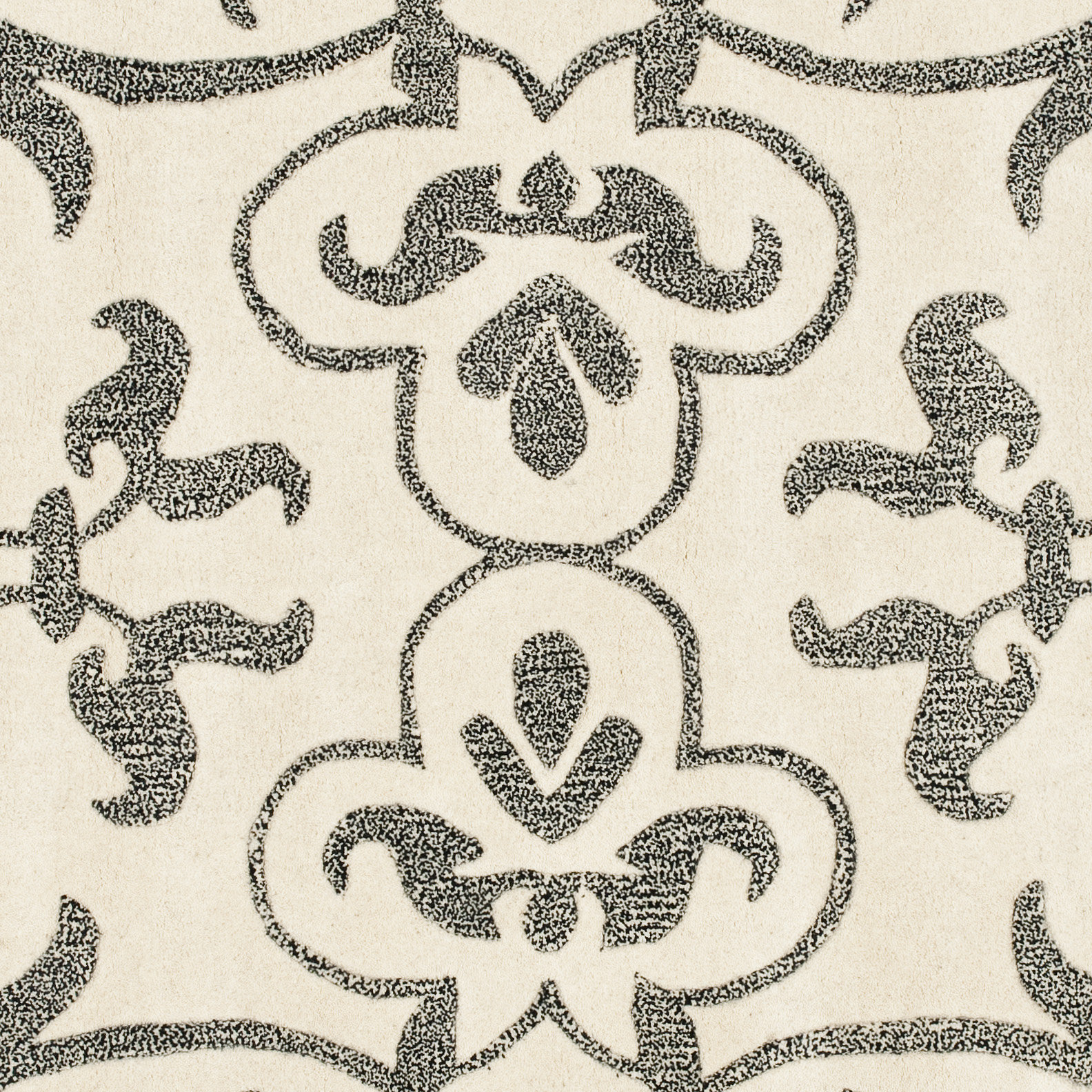 House of Hampton Cornwall HandTufted Ivory/Grey Contemporary Area Rug