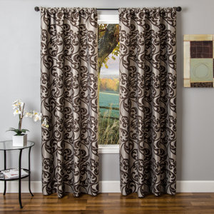 Cordell Nature/Floral Single Curtain Panel