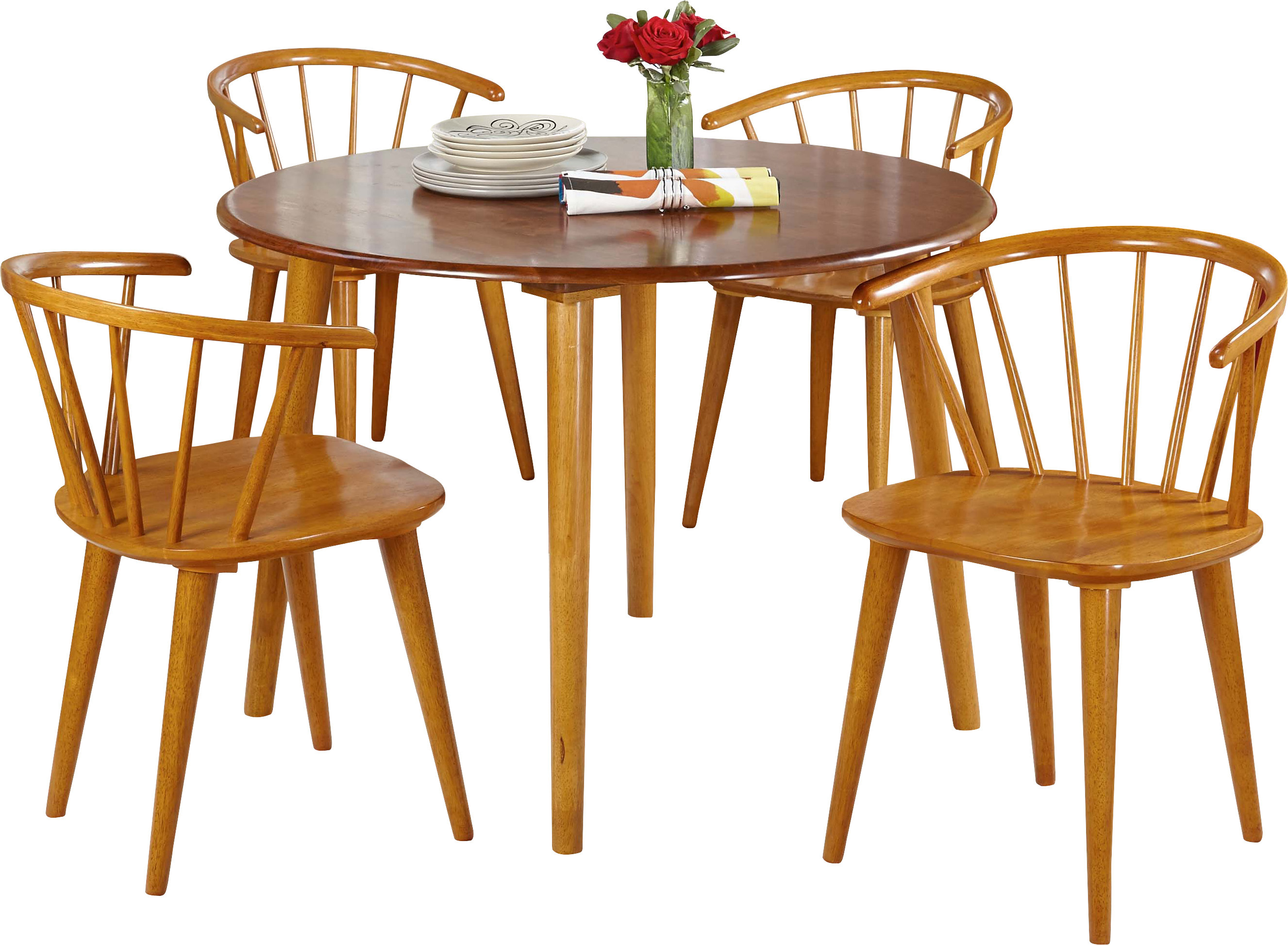 Langley Street Arielle 5 Piece Oak Dining Set Reviews Wayfair