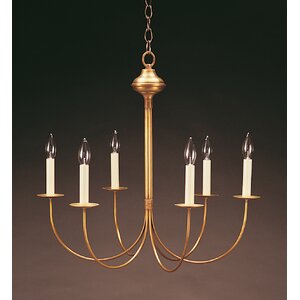 6-Light Candle-Style Chandelier