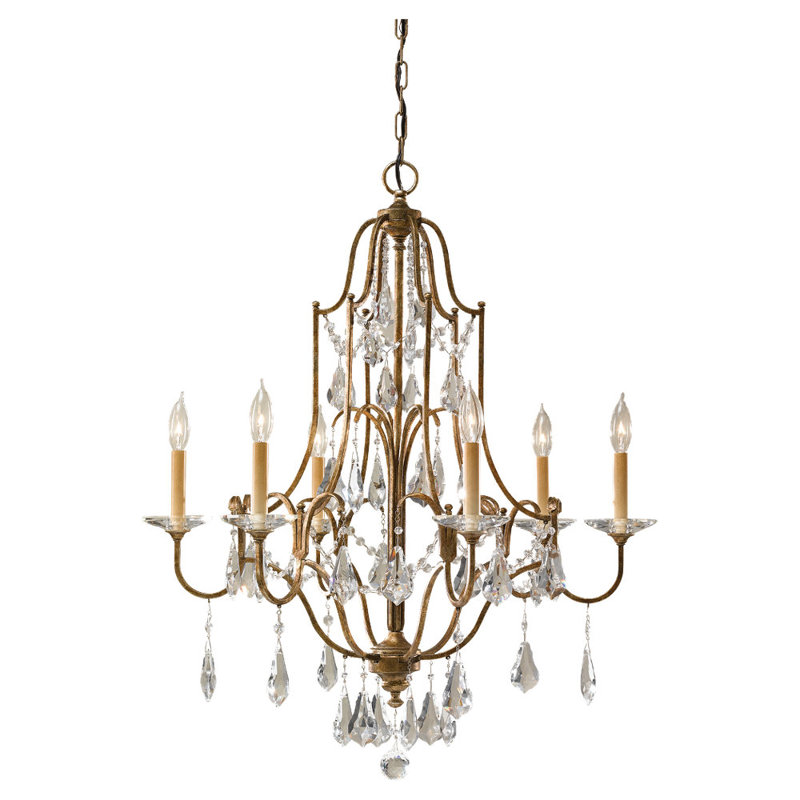 Feiss Valentina 6 Light Crystal Chandelier Reviews Wayfair Default Name