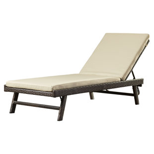 Modern Contemporary Outdoor Double Chaise Lounge Allmodern Calypso Chaise Lounge With Cushion