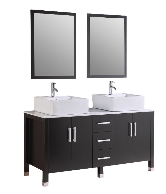Kokols 24 Bathroom Vanity Set kokols 60" double bathroom vanity set with mirror & reviews | wayfair Kokols 24 Bathroom Vanity Set kokols 60" double bathroom vanity set with mirror & reviews | wayfair