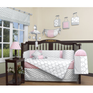 Chevron 13 Piece Crib Bedding Set