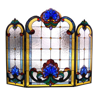 Find The Perfect Glass Stained Glass Fireplace Screens Wayfair