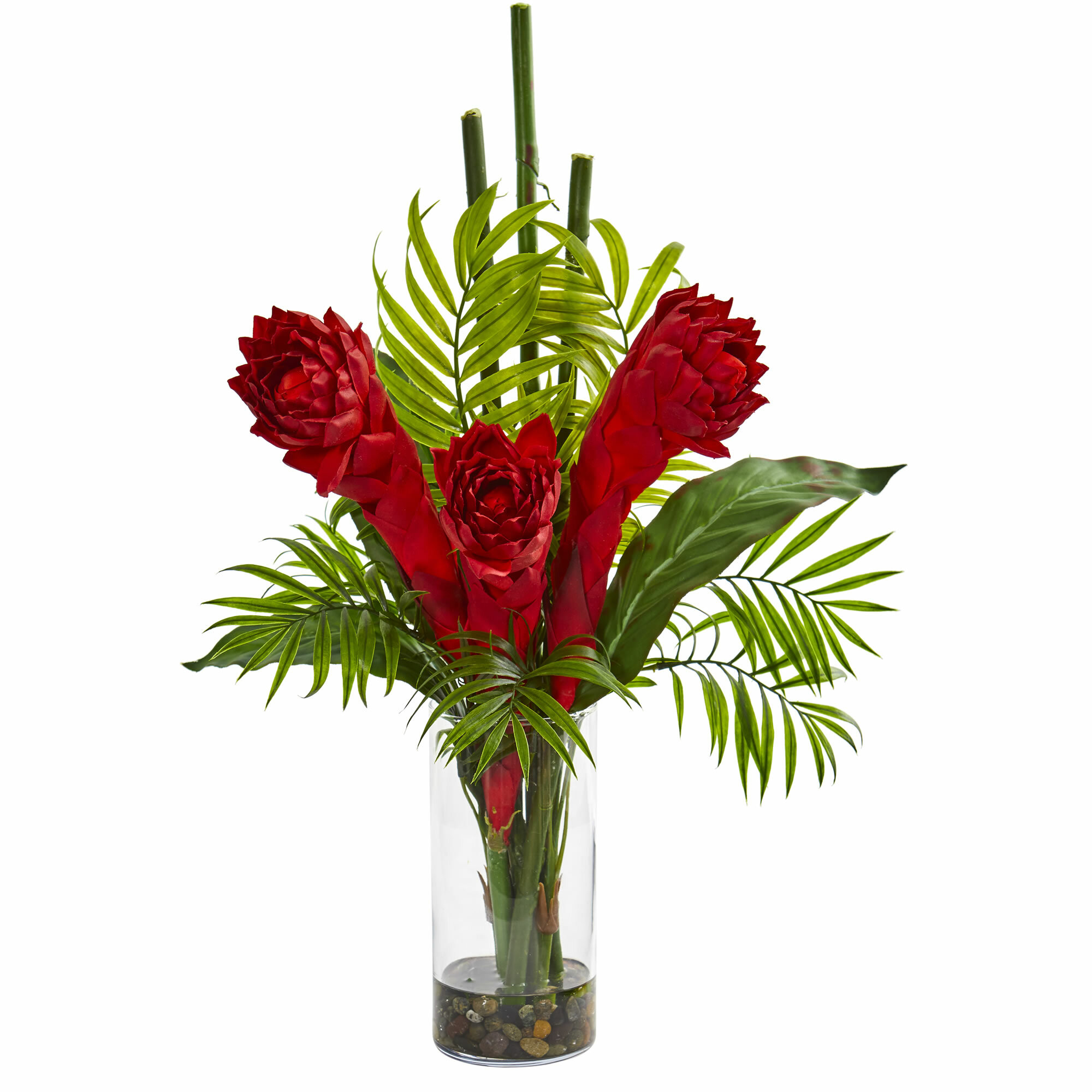 Bayou Breeze Artificial Ginger Torch Floral Arrangement In