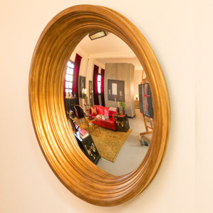 Convex Wall Mirror framed convex mirror | wayfair Convex Wall Mirror framed convex mirror | wayfair