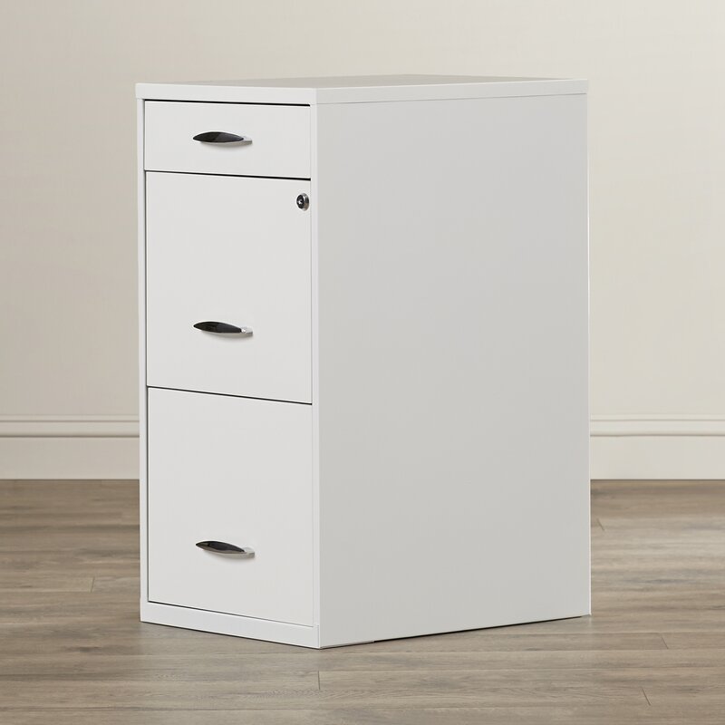 Symple Stuff Steel 3 Drawer Filing Cabinet & Reviews | Wayfair