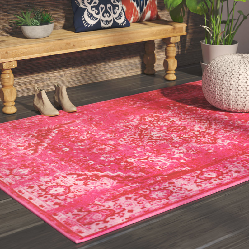 Decker Pink Area Rug Reviews Allmodern Decker Pink Area Rug