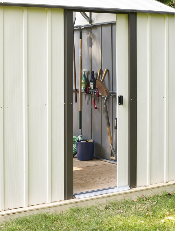 Arrow Murryhill 12 ft. W x 24 ft. D Metal Garage Shed ...