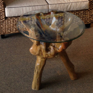 Teak Root End Table by Chic Teak