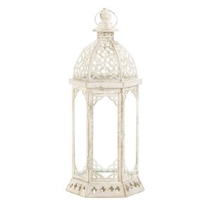 Graceful Iron and Glass Lantern