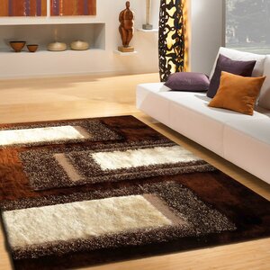Riddles Hand-Tufted Brown Area Rug