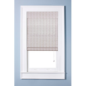 Oriental White Washed Roman Shade