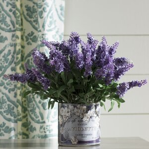 Mountain Lavender in Decoupage Planter